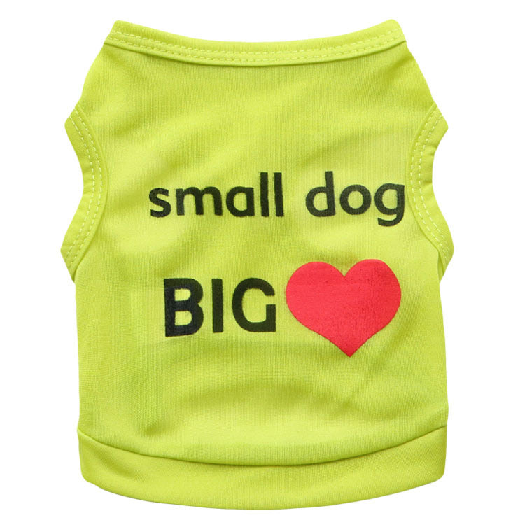 Heart print small dog vest - view 5