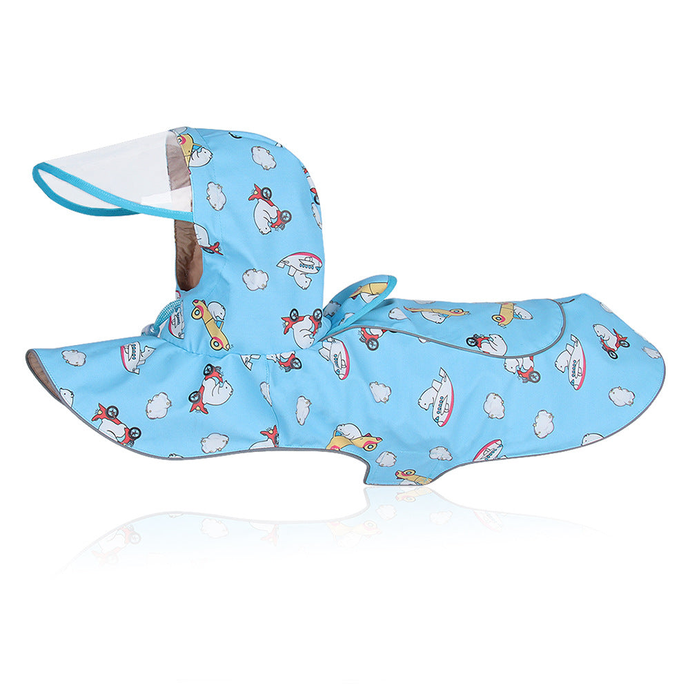 Waterproof Reflective Dog Raincoat