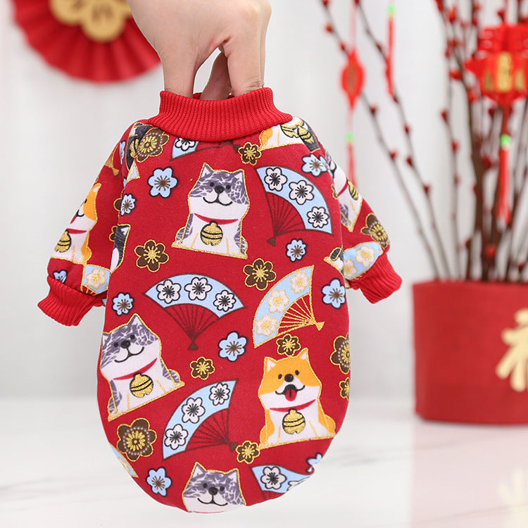 New Year fleece pet dress - view 4