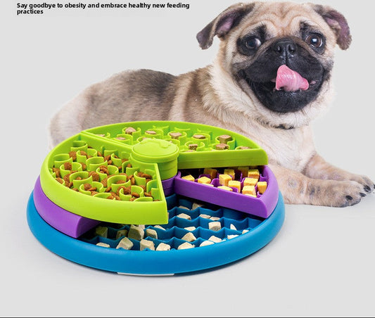 Three-Layer Slow-Feeding Pet Bowl