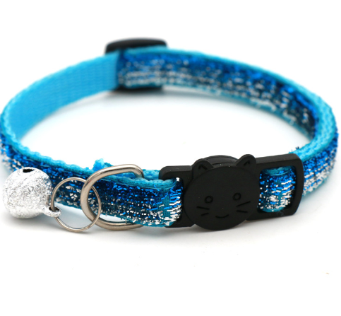 Adjustable cat collar with bell - view 2