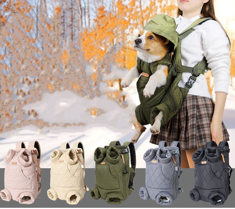 Winter pet chest carrier backpack - view 2