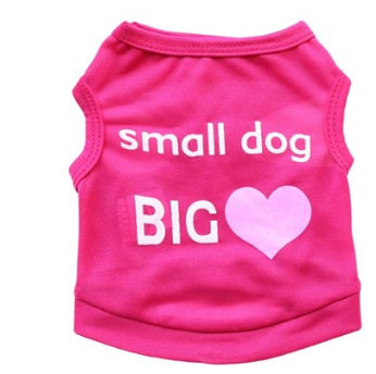 Heart print small dog vest - view 6