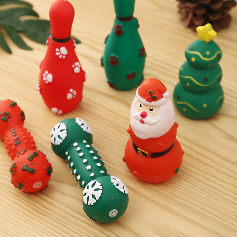 Christmas squeaky dog toys - view 3