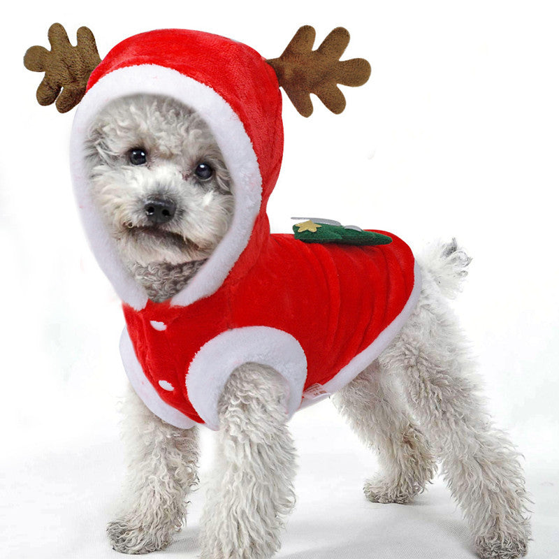 Christmas flannel pet dress - view 3