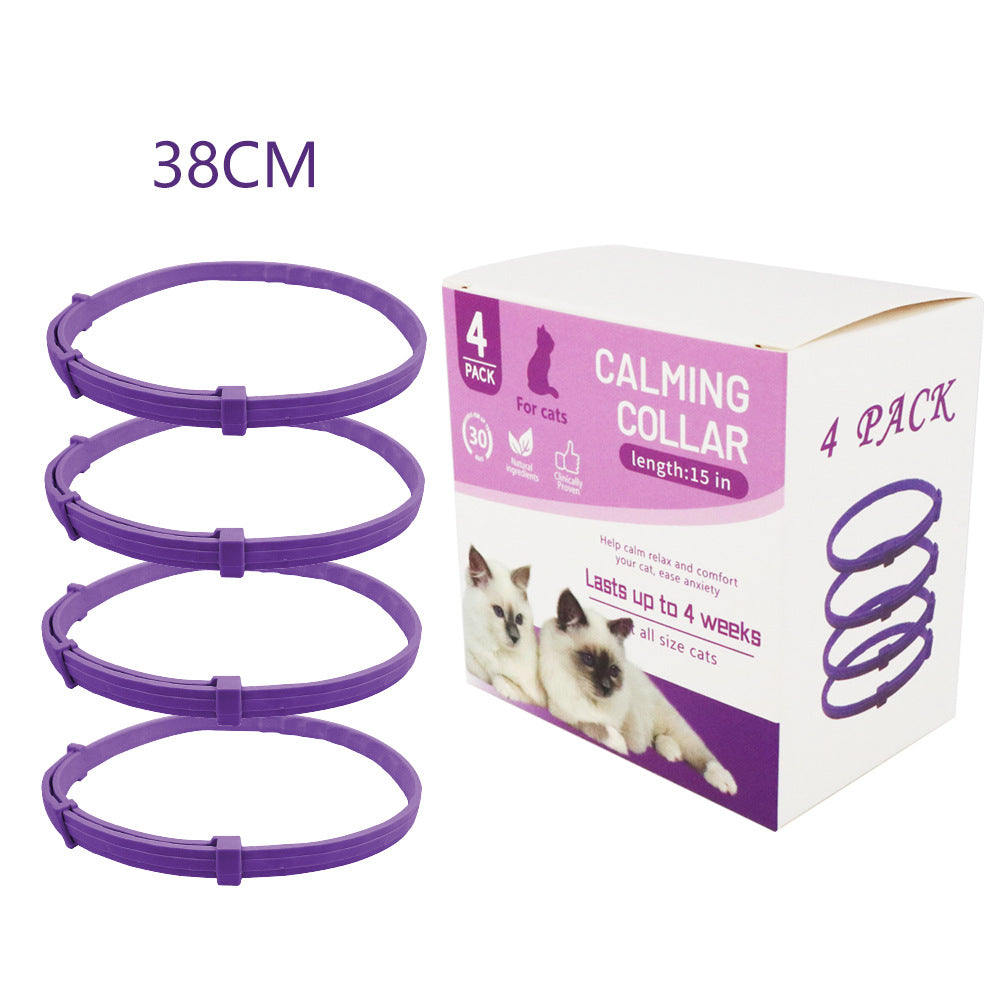 Adjustable Pet Calming Collar for Cats and Dogs