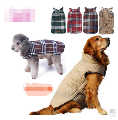 Reversible plaid dog jacket - view 10