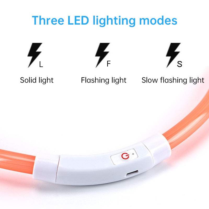 LED Dog Collar for Night Safety