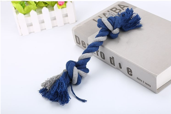 Cotton knot rope dog toy by The Pet Hub Co