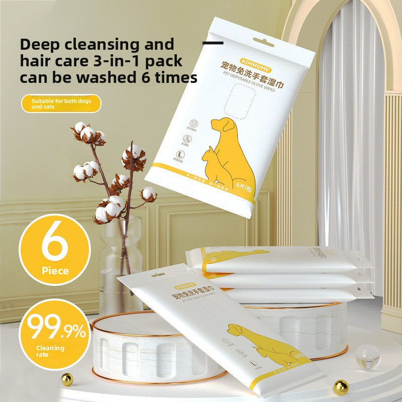 Disposable Pet Cleaning Gloves