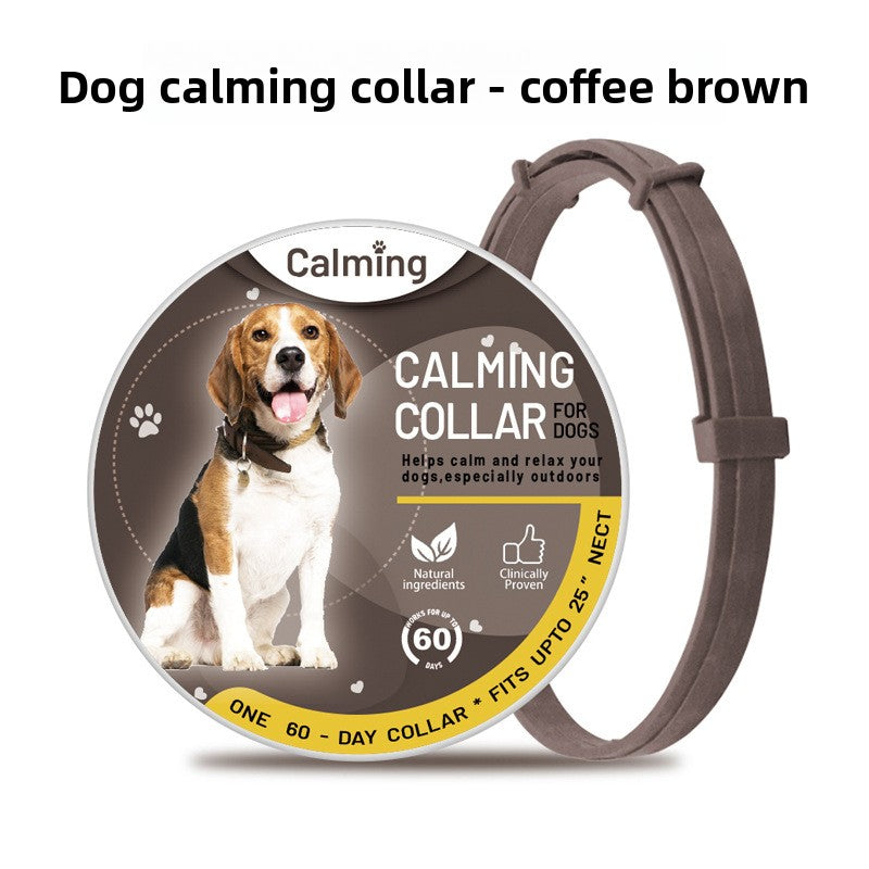 Adjustable Pet Calming Collar for Cats and Dogs