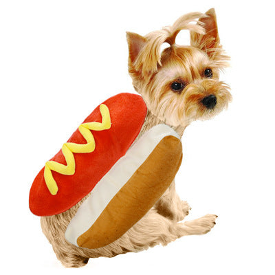 Hot dog burger pet costume by The Pet Hub Co