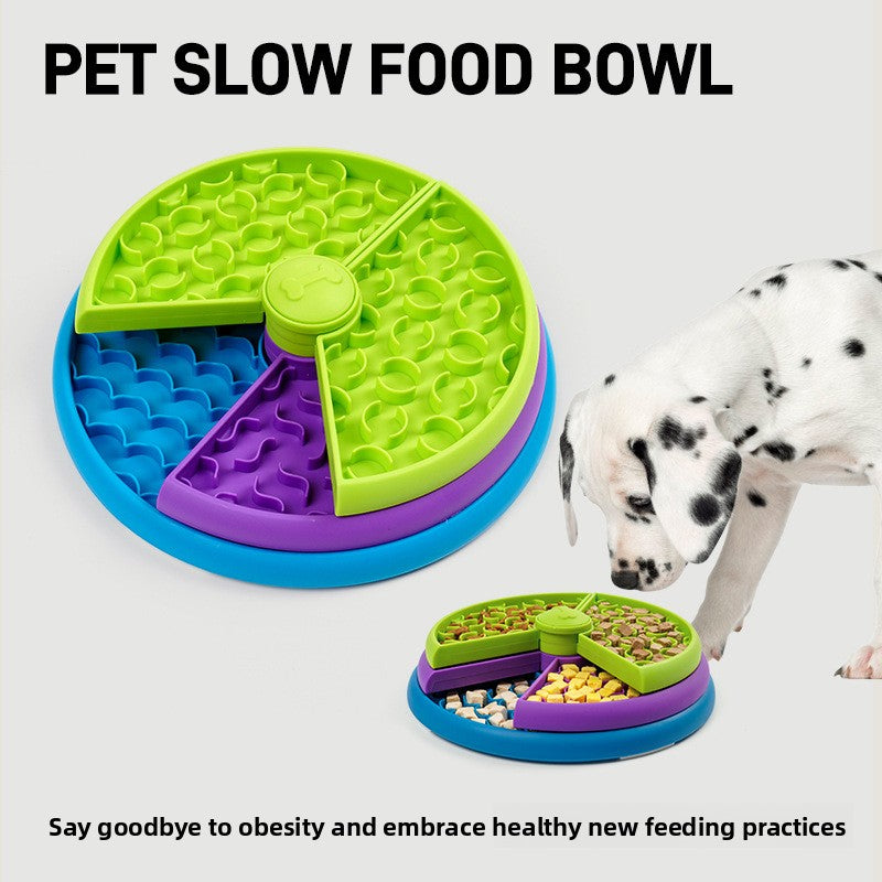 Three-Layer Slow-Feeding Pet Bowl