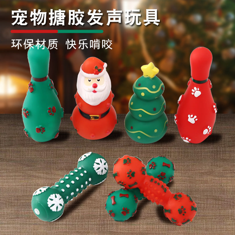Christmas squeaky dog toys - view 6
