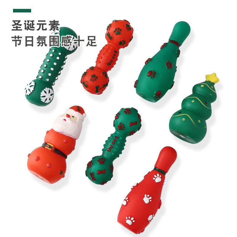 Christmas squeaky dog toys - view 7