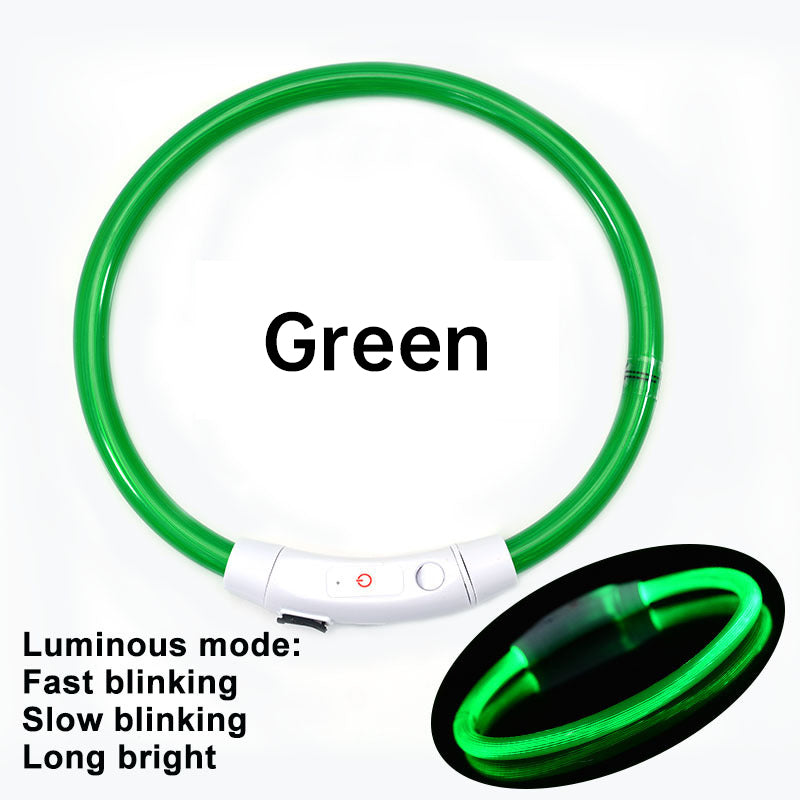 LED Dog Collar for Night Safety