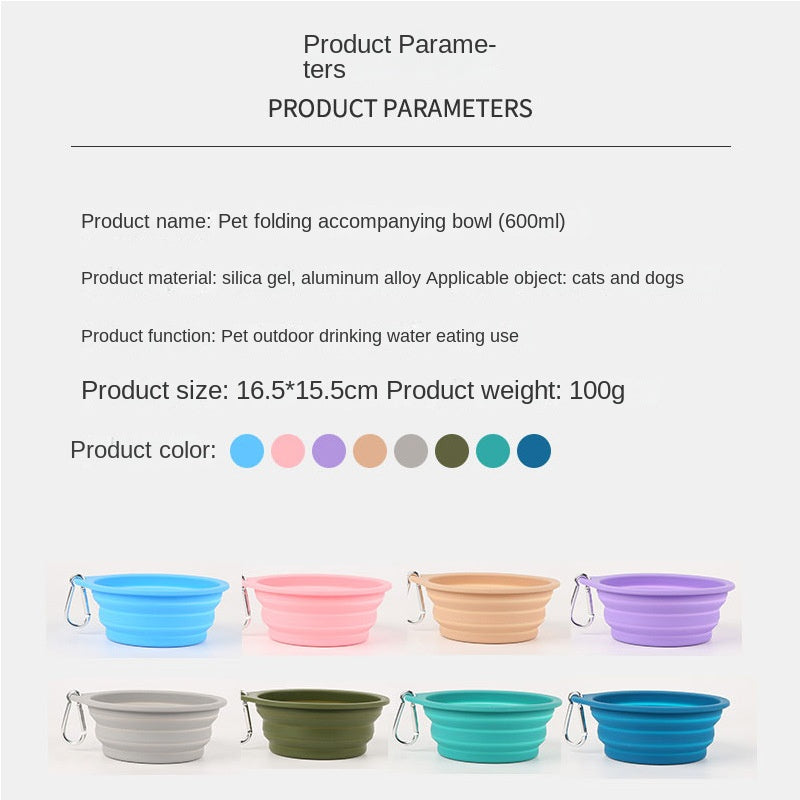 foldable Silicone Pet Bowl