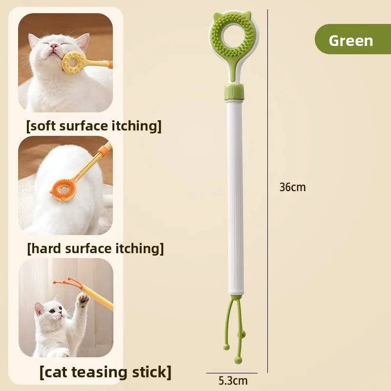 2-in-1 Retractable Teaser Wand & Massager