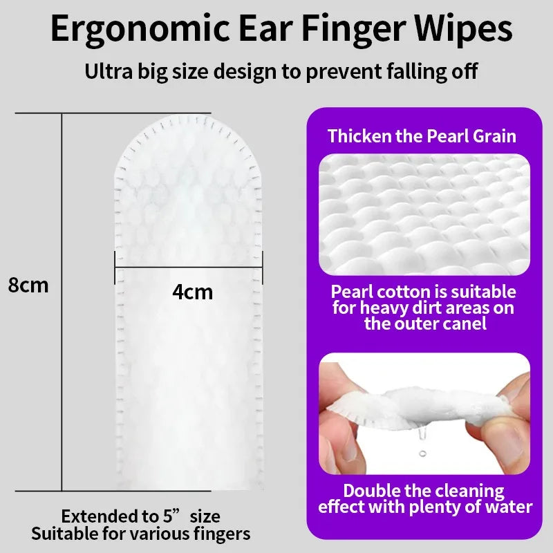 Gentle Ear Cleaning Finger Wipes
