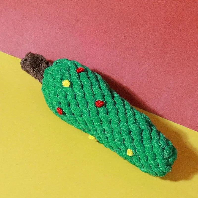 Christmas Rope Chew Toy for Dogs