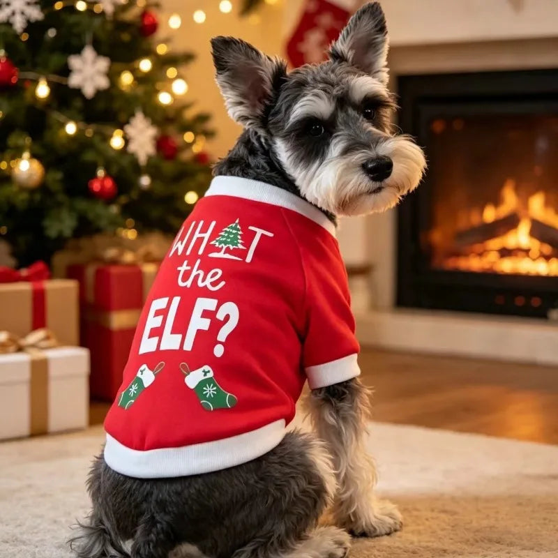 Christmas Print Pet Sweatshirt