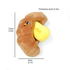 Croissant Plush Squeaky Toy