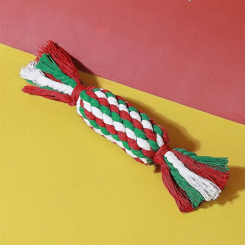 Christmas Rope Chew Toy for Dogs