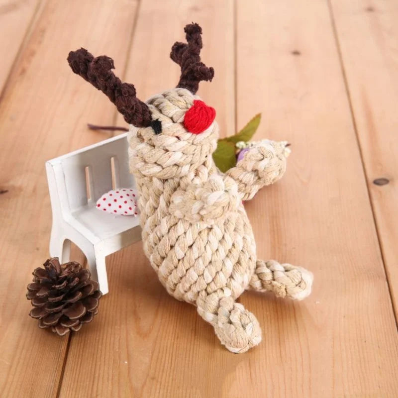 Christmas Rope Chew Toy for Dogs