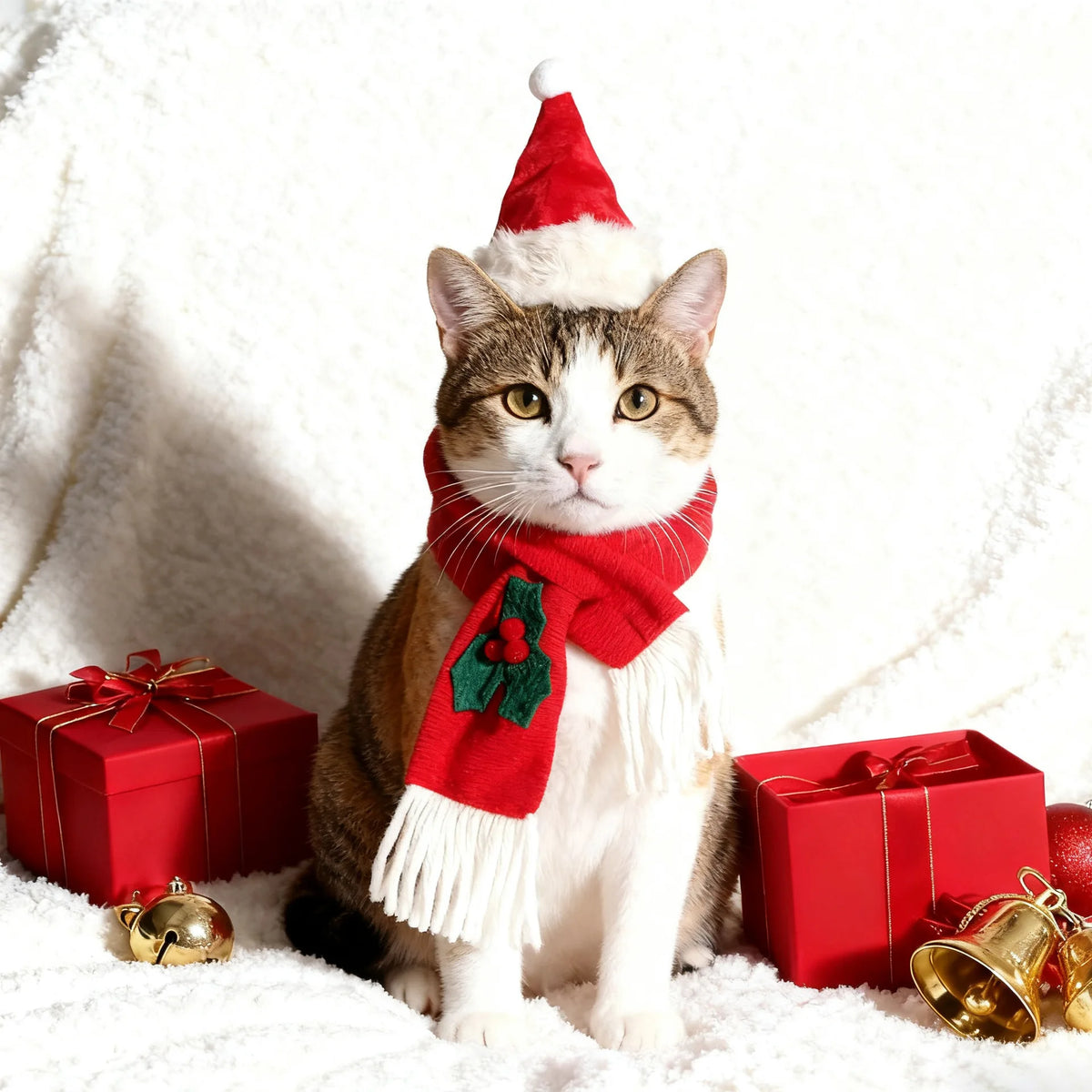 Christmas Santa Hat & Scarf Set