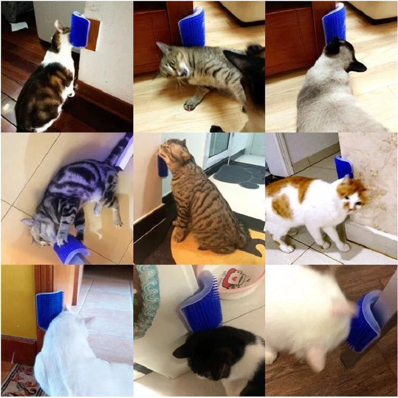 Corner Self-Groomer & Scratcher for Cats