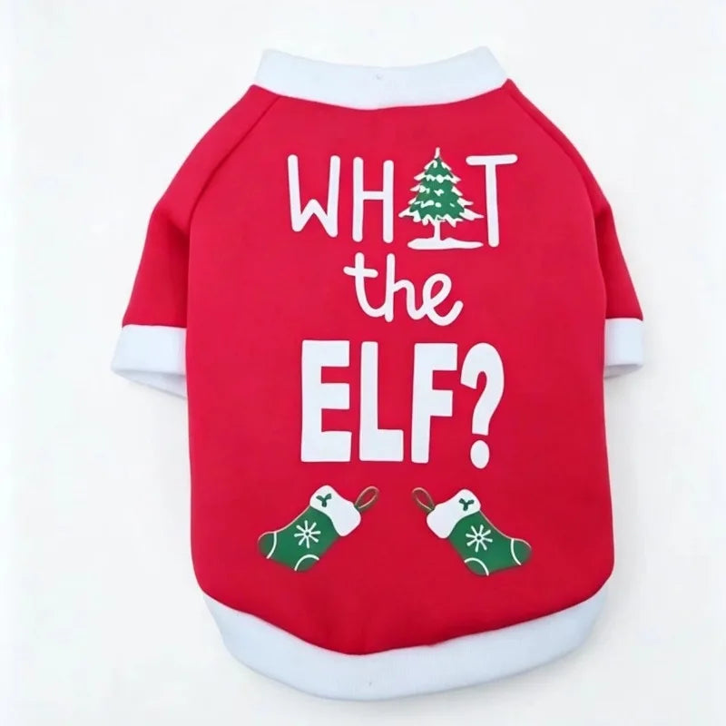 Christmas Print Pet Sweatshirt