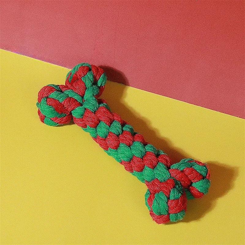 Christmas Rope Chew Toy for Dogs