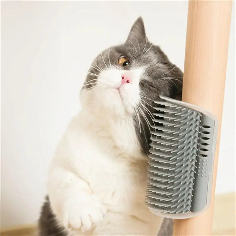 Corner Self-Groomer & Scratcher for Cats