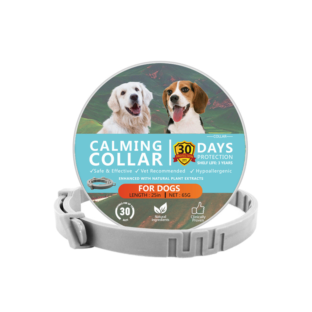 Adjustable Pet Calming Collar for Cats and Dogs