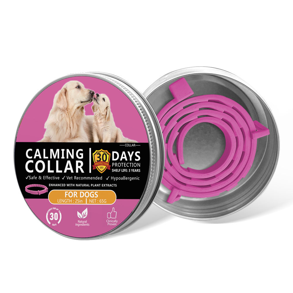 Adjustable Pet Calming Collar for Cats and Dogs