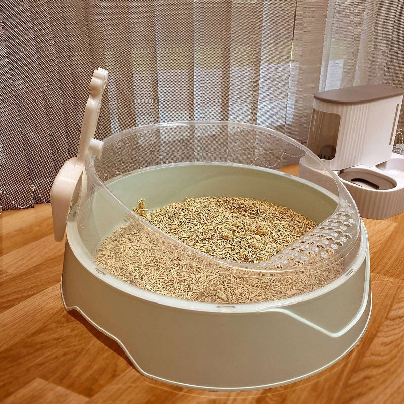 Large semi-enclosed cat litter box - view 9