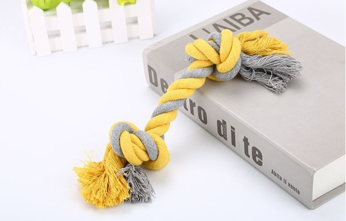 Cotton knot rope dog toy - view 2