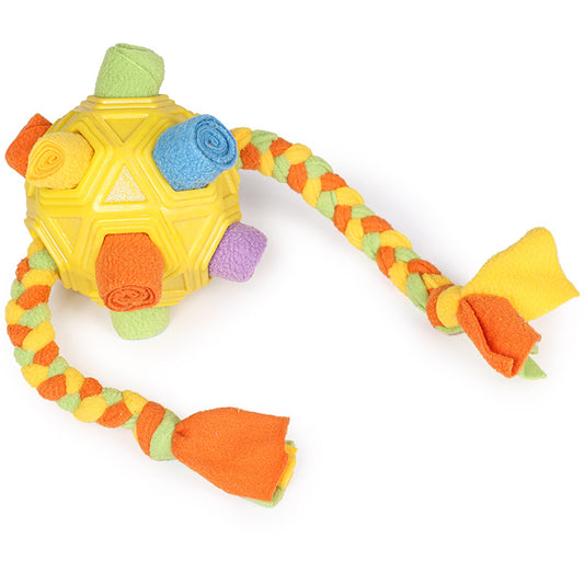 Interactive Dog Chew Toy Ball with Slow Feeder Function