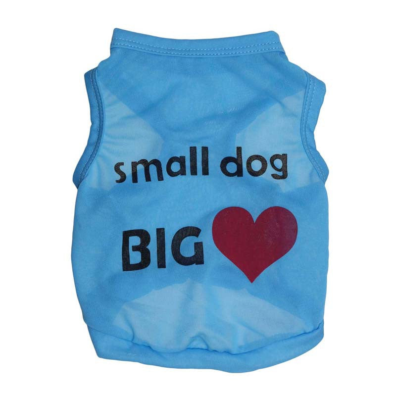 Pet Vest for Small Dogs with Heart Design