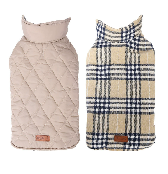 Reversible plaid dog jacket - view 6