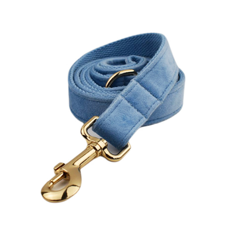 Adjustable Velvet Pet Collar Set