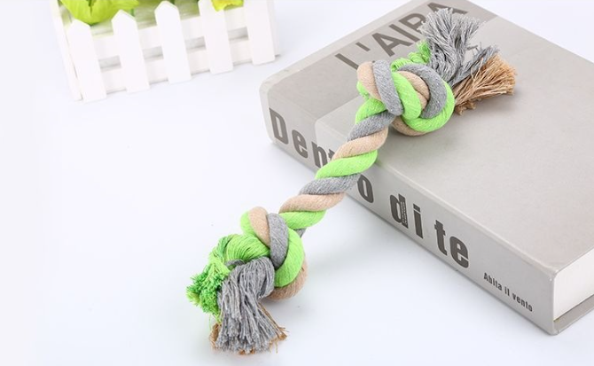 Cotton knot rope dog toy - view 3