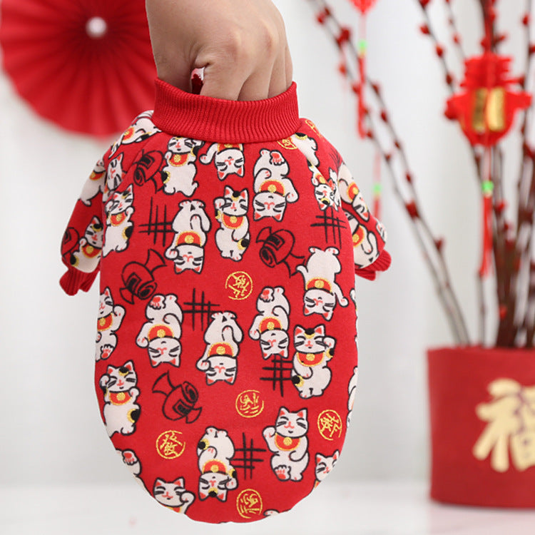New Year fleece pet dress - view 9