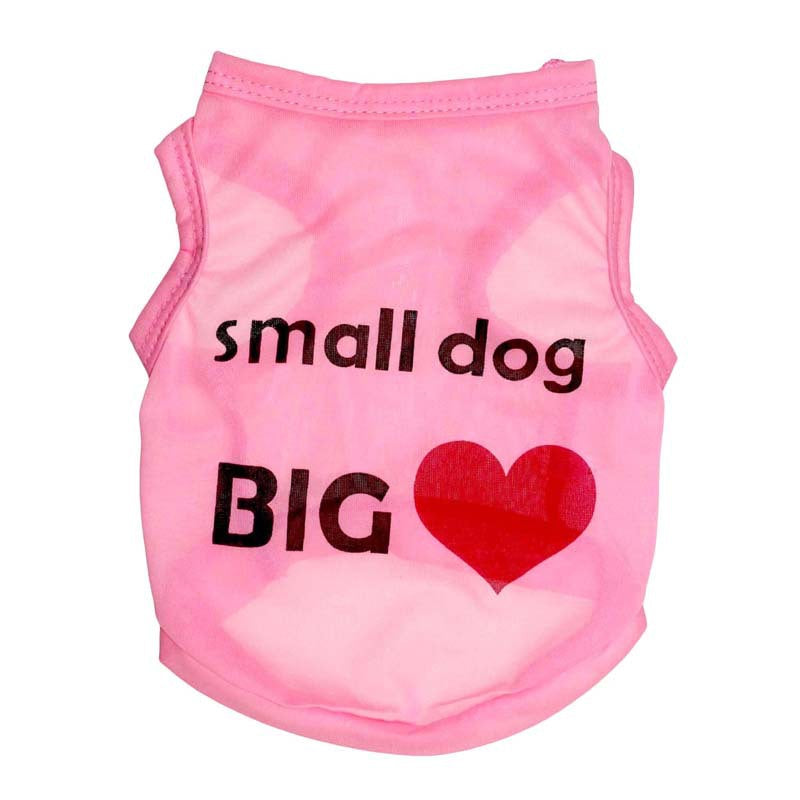 Heart print small dog vest - view 9