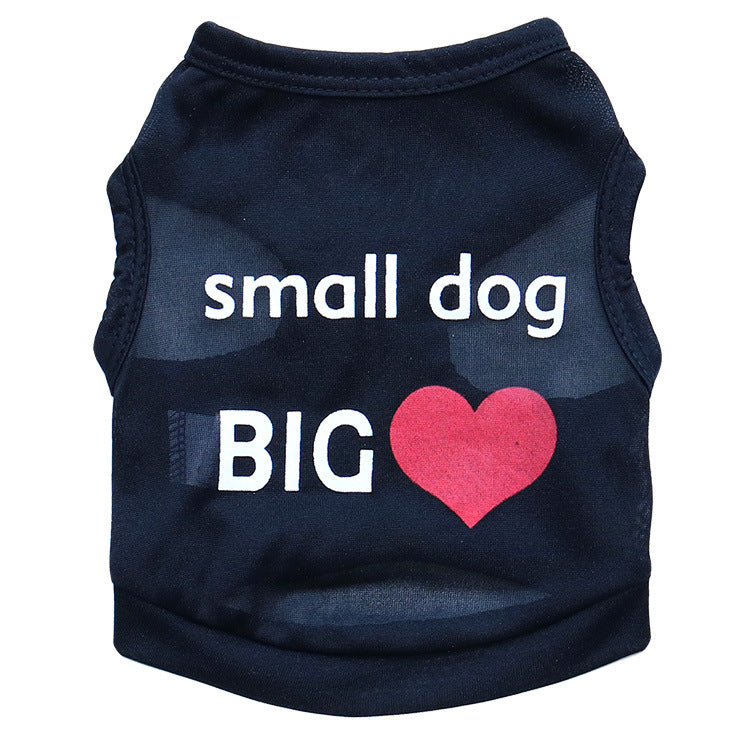 Heart print small dog vest - view 10