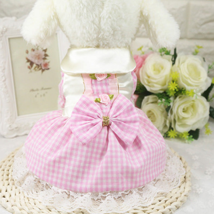 British plaid cotton dog clothes - view 8